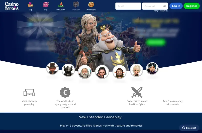 Casino heroes homepage