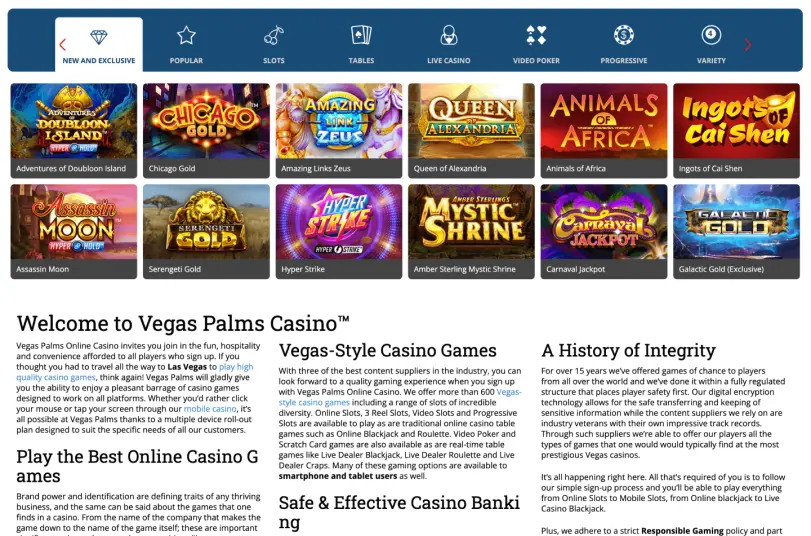 Vegas Palms gameplay