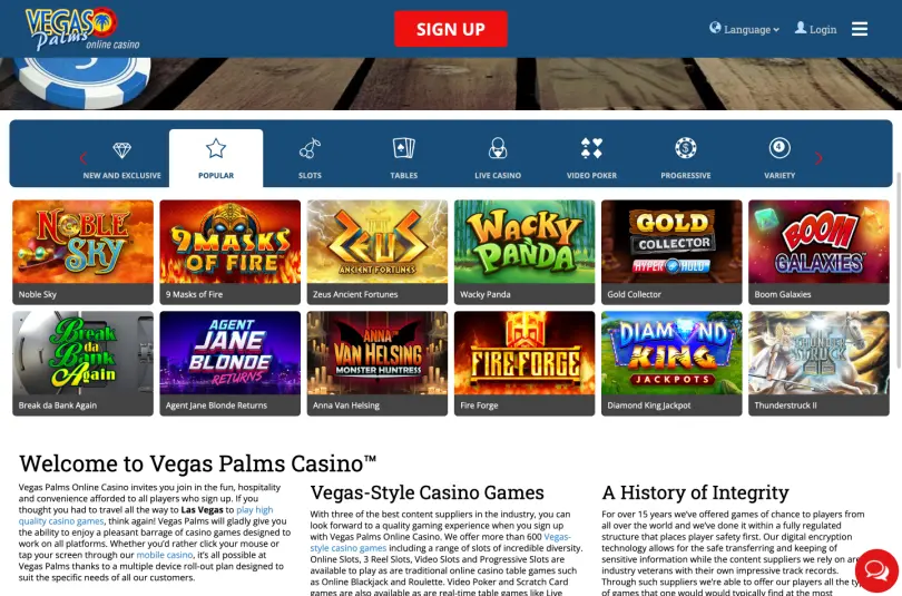 Vegas Palms screenshot