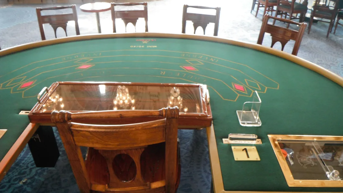Roulette table in a casino