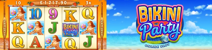 Bikini party banner