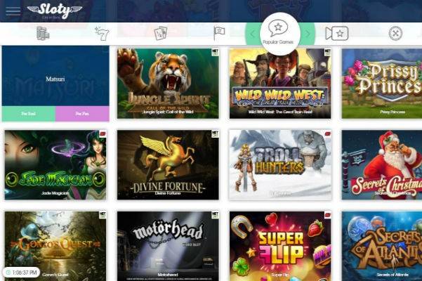 Play pokies at Sloty Online Casino