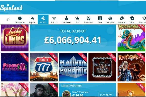 Play games at Spinland Casino Online