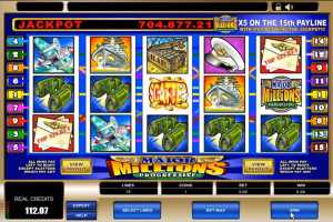 Major Millions screen