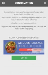 Agent Spinner Register Step 3
