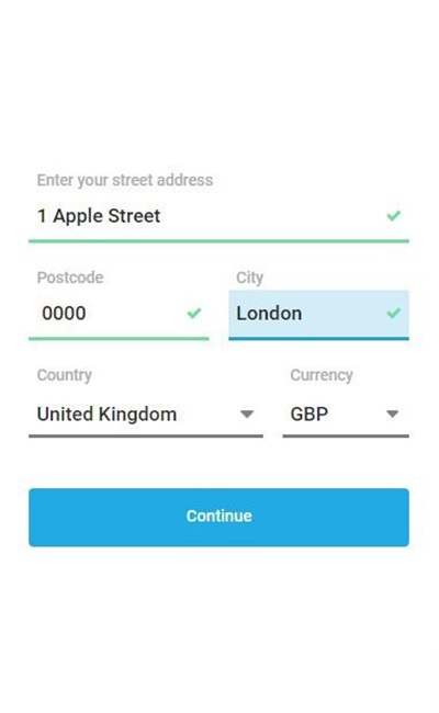 Guts Casino Register Step 3